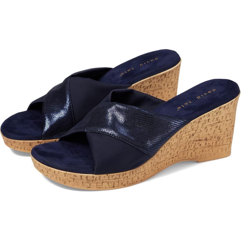 David Tate Womens Slip On Dressy Mules Size 8